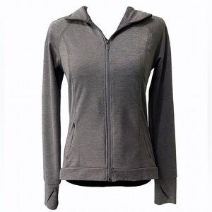 🤍 All in Motion Heather Gray Zip-Up Jacket